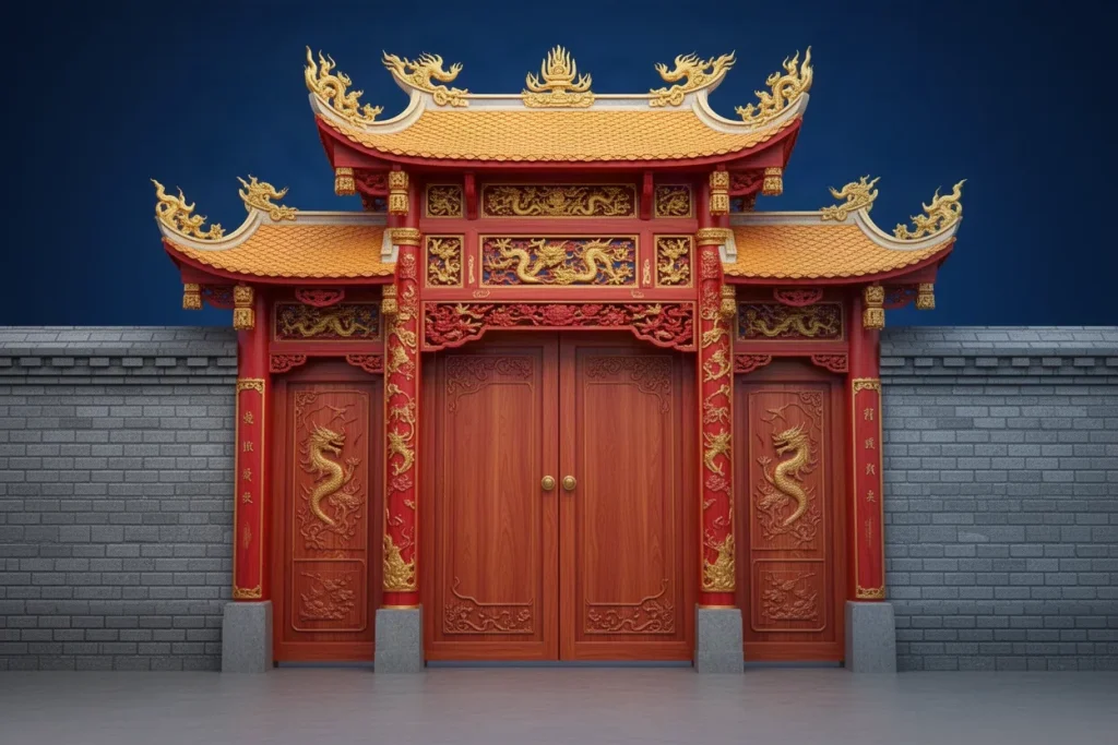 Ảnh minh hoạ cổng tam quan gỗ cho mục tổng quan đá gà HB88